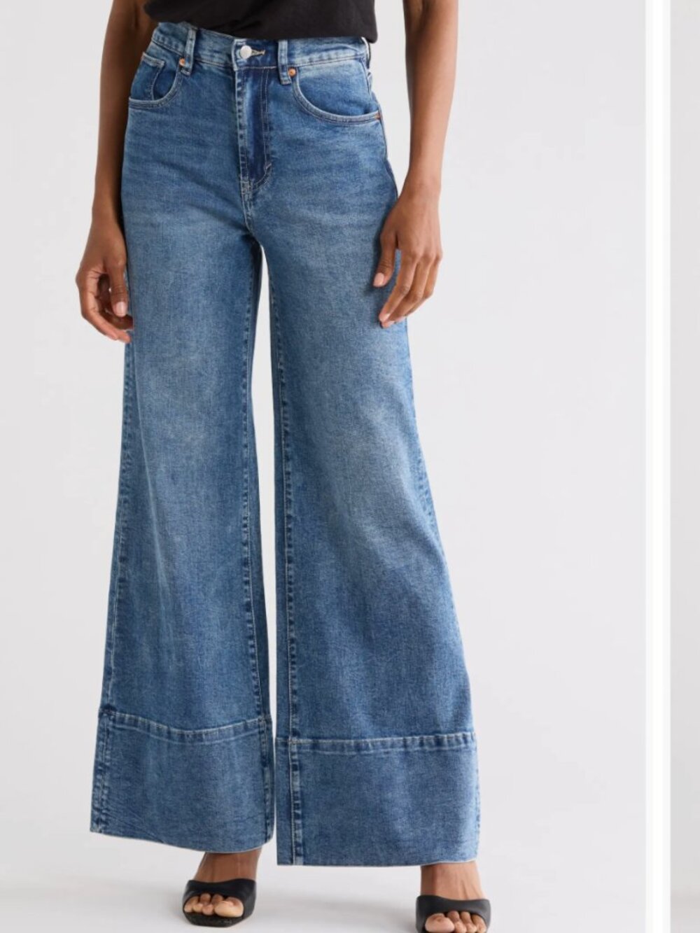 Habitual Ankle Cuff Wide Leg Jeans